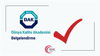 Dünya Kalite Akademisi Belgelendirme A.Ş. Adlı Kuruluş HAK Tarafından Akredite Edilmiştir