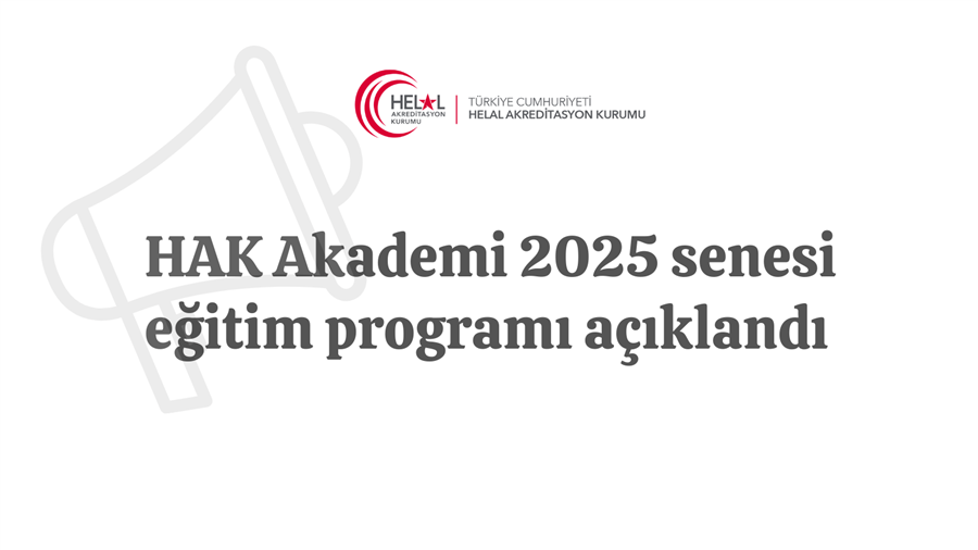 HAK Akademi 2025 senesi eğitim programı açıklandı